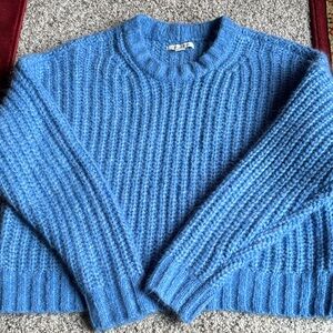 American Eagle Size S Chunky Blue Sweater